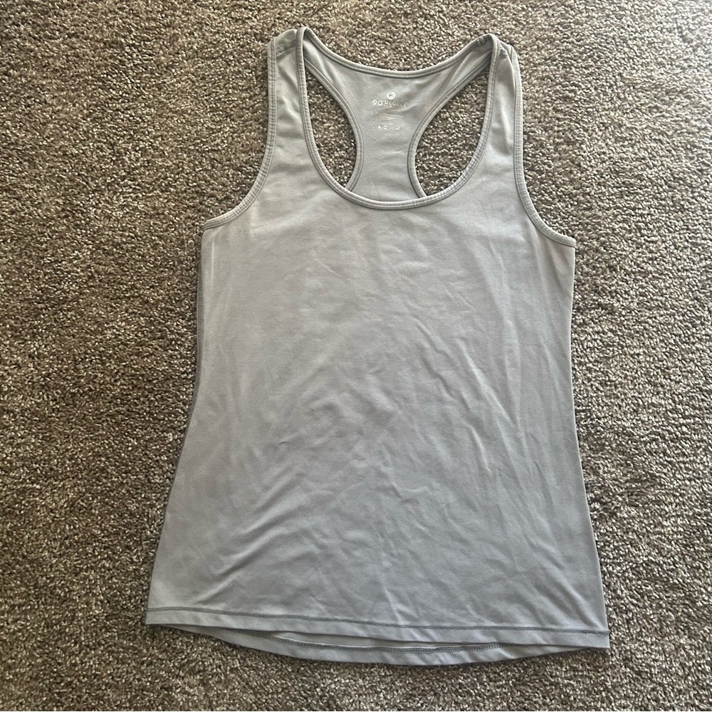 90 Degree by Reflex Racerback Tank Top Gray L